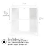 White Under Sink Bathroom Cabinet with Shelves