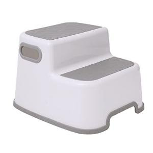 Kids' Non-Slip Double Step Stool with Handles