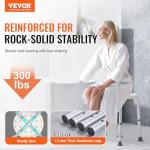 VEVOR Adjustable Shower Stool for Safety and Comfort