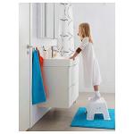 Ikea Bolmen White Non-Slip Bathroom Stool