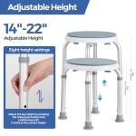 Adjustable 360° Swivel Shower Stool for Comfort