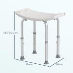 Height Adjustable Shower Stool for Safety and Comfort