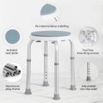 Adjustable 360° Swivel Shower Stool for Comfort