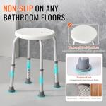 VEVOR Adjustable Shower Stool for Safety and Comfort