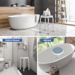Adjustable 360° Swivel Shower Stool for Comfort