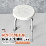 VEVOR Adjustable Shower Stool for Safety and Comfort