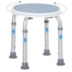 Swivel Seat Bath Shower Stool with Adjustable Height
