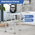 Adjustable 360° Swivel Shower Stool for Comfort