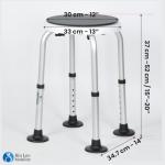 Adjustable 360° Rotating Shower Stool for Adults