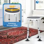 Adjustable 360° Rotating Shower Stool for Adults