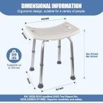 Adjustable Non-Slip Shower Stool for Easy Bathing