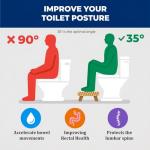 Compact Folding Toilet Stool for All Ages - Black