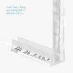 Clear Acrylic Shower Stool - Waterproof Modern Seat