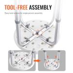 VEVOR Adjustable Shower Stool for Safety and Comfort