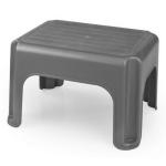 Silver Plastic Stool - 40 cm, Perfect for Home