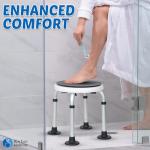 Adjustable 360° Rotating Shower Stool for Adults