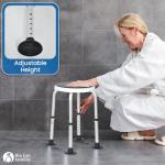 Adjustable 360° Rotating Shower Stool for Adults