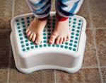 Navy Teal Kids Bathroom Step Stool