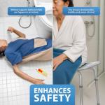 Adjustable Shower Stool for Elderly with Padded Seat