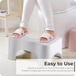 ASPIRE UK 7 inch Non-Slip Toilet Stool
