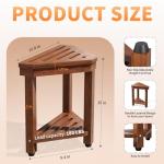 Acacia Shower Foot Rest and Storage Bench