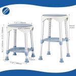 KSITEX 360° Swivel Shower Stool for Seniors