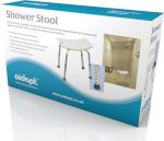 Height Adjustable Shower Stool with Non-Slip Feet
