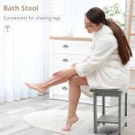 LUE BONA Waterproof Shower Bench with Shelf