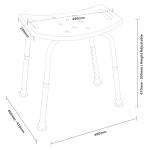 Height Adjustable Shower Stool with Non-Slip Feet