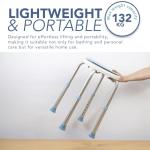 HEFTMAN 360° Rotating Shower Stool with Adjustable Height