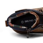 Bruno Marc Classic Brown Boots for Men, Size 9