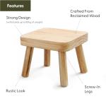 Eden Creations Small Wooden Stool and Plant Stand