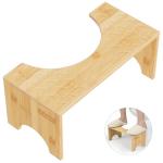 Foldable Bamboo Toilet Stool for Improved Bowel Health