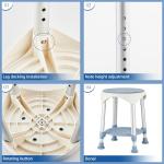 KSITEX 360° Swivel Shower Stool for Seniors