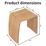 Stylish Bamboo Multi-Functional Curved Stool