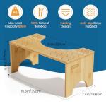 Foldable Bamboo Toilet Stool for Improved Bowel Health