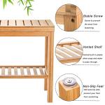 SOUJOY Bamboo Shower Bench and Spa Stool