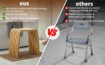 Stylish Bamboo Multi-Functional Curved Stool