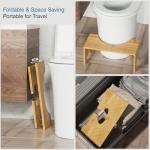 Foldable Bamboo Toilet Stool for Improved Bowel Health