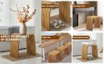 Stylish Bamboo Multi-Functional Curved Stool
