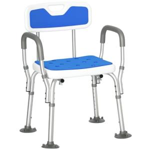 Adjustable Padded Shower Chair for Seniors
