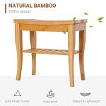 HOMCOM 45cm 2-Tier Shower Bench Seat