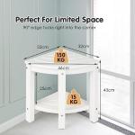 Stylish Waterproof Corner Shower Stool with Storage