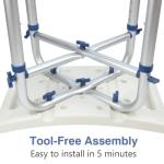 Heavy Duty Adjustable Shower Stool for Seniors