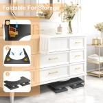 AkoaDa Folding Wooden Toilet Footstool - Black