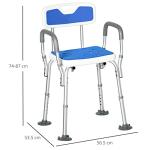 Adjustable Padded Shower Chair for Seniors