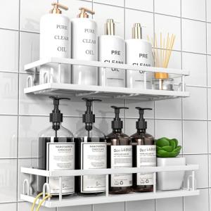 UUlioyer No-Drill Shower Caddy - 2 Pack