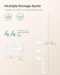 SONGMICS 4-Tier Adjustable Shower Corner Shelf