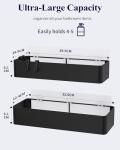 Kitsure Rustproof Shower Caddy - 2 Pack, Black