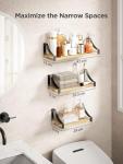 Rustic Paulownia Wood Floating Shelves Set of 3